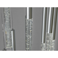 Вишукана каскадна світлодіодна люстра підвіс, 24W, хром Diasha 3007/8HR