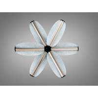 Люстра Diasha шампань LED 55W з пультом Diasha 2407/6SCG