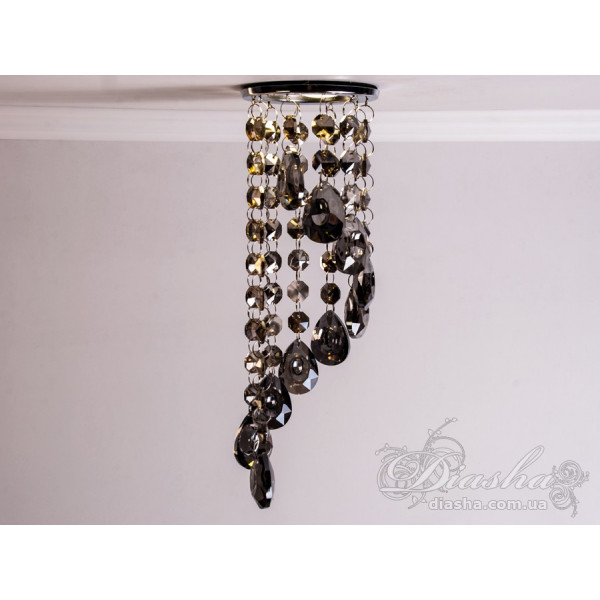 Точковий світильник із кришталевими підвісками Diasha 6013CCH-SM