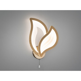 Золотий світлодіодний світильник в спальню, 17W Diasha 9033/1G