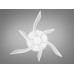 Стельова led люстра кільця з пультом, диммером, підсвіткою, 40W, біла Diasha 2480/3+3WHLED3colordimmer