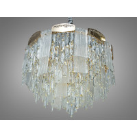 Ніжна підвісна кришталева люстра в вітальню, 15 ламп, золоті люстри Diasha 9156-600G