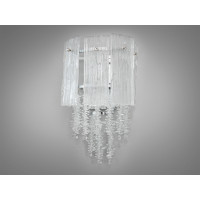 Гармонійне бра з кришталю на 2 лампи, хром Diasha 328-BCH