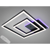 Стельова світлодіодна люстра з димером 75W Diasha 2550BKLED3colordimmer
