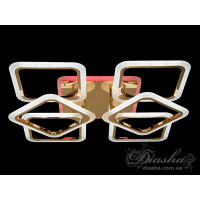 Плоские светодиодные люстры Diasha A8060/4+2 G led dimmer 3 color