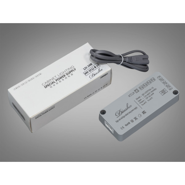 Тонкий керований блок живлення 12В, 24Вт, 2А Diasha PPF-SY-B-12v-24w