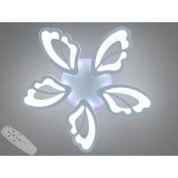 Стельова люстра LED біла 50Вт пульт 3 модулі Diasha 8166/5WHLED3colordimmer