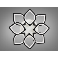 Світлодіодна люстра смарт світильник з пультом, 130W, чорна Diasha S8073/4+4BKLED3colordimmer