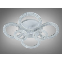 Стельова LED люстра кільця біла 120W пульт Diasha 5180/6WH