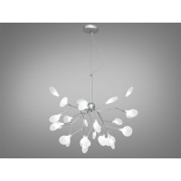 Декоративная люстра в спальню 27 лампочки, хром Diasha HXD8048/27CH