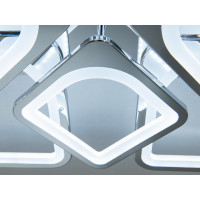 Стильна світлодіодна люстра з пультом, 135Вт, хром Diasha H8060/4+4HR