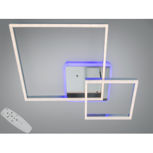 Стельова світлодіодна люстра з пультом, диммером, 145W, матовий хром Diasha 2549NEWHRLED3colordimmer