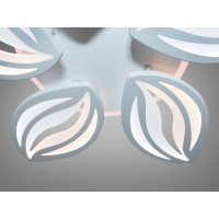 Стельова LED люстра з димером 75W сіра 5 модулів Diasha 8092/5GRLED3colordimmer