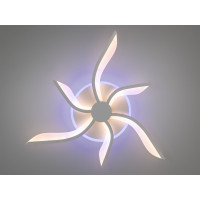 Стельова led люстра кільця з пультом, диммером, підсвіткою, 40W, біла Diasha 2480/3+3WHLED3colordimmer