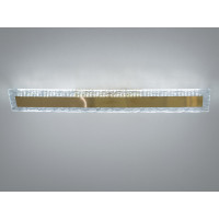 Настінний LED бра-планка 28 Вт чорний скло Diasha 8115-C/600BR