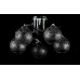 Люстра с плафонами  L06345/5 (CHROME+BLACK) Splendid-Ray
2591