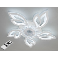 Люстра вентилятор Diasha 8165 білий LED 95W з пультом Diasha 8165/5WHFS