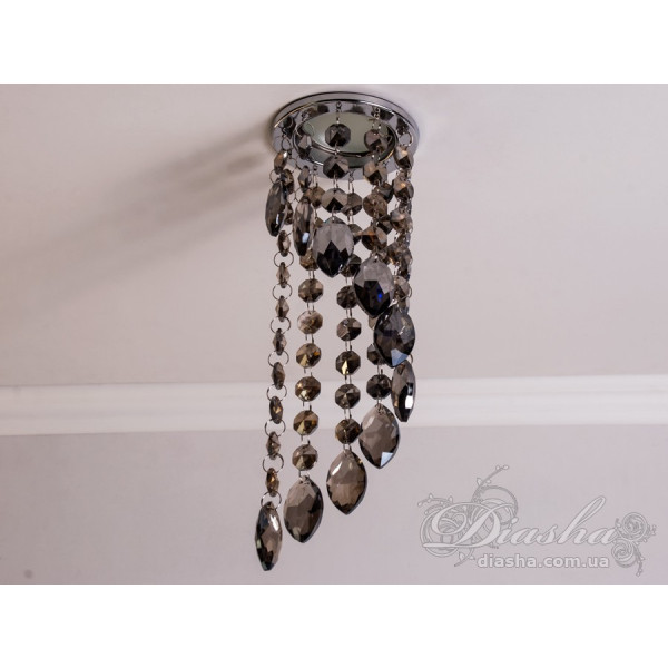 Точковий світильник із кришталевими підвісками Diasha 6013ACH-SM