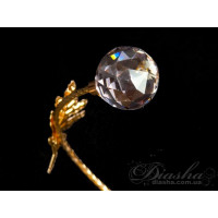 АКЦІЯ! Вражаюче галогенне бра в стилі "Квіткові мотиви", золото Diasha 9464/2GP