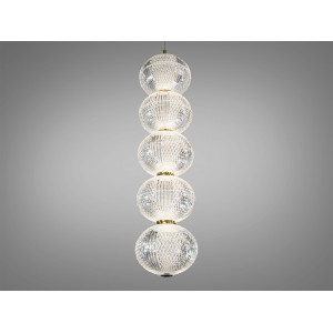 Світлодіодна люстра підвіс золото 8 Вт 4100K Diasha D221205-5