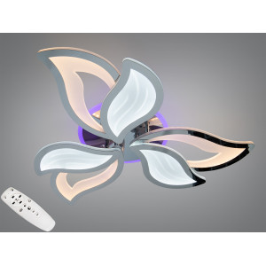 Стельова люстра LED хром 78W пульт димер 3 модулі Diasha 9033/3HRLED3colordimmer