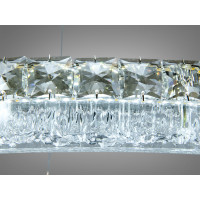 Кришталева світлодіодна люстра-підвіс, 60W Diasha MD6027/800S-gold