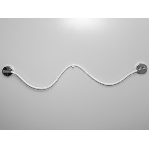 Сучасний світлодіодний світильник Шланг, 18W, хром Diasha 9601-CH