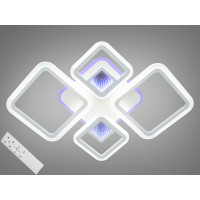 Потолочная светодиодная люстра светильник с пультом и подсветкой Diasha MX2720/2+2WH LED 3color dimmer