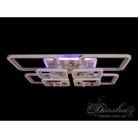 Люстра светодиодная с пультом  8157/4+4WH LED 3color dimmer 