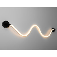 Модний світлодіодний настінний світильник Мотузка, 18Вт, чорний Diasha 9601-BK