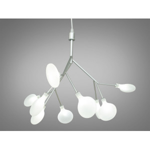 Люстра підвіс Світлячок сатиновий хром 9 ламп  Diasha 887-9ASL