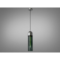 Чарівна, унікальна, неймовірно вишукана люстра-підвіс в стилі Loft, зелений+хром Diasha BO-2833/1GREEN+HR