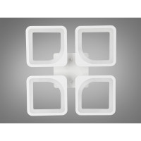 Люстра стельова LED Серія 8060 чорна 60Вт димер Diasha S8060/4WH
