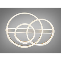 Стельова LED люстра шампань 170W 3 кільця з пультом Diasha MX86672/400+800+600CG
