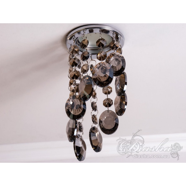 Точковий світильник із кришталевими підвісками Diasha 6016ECH-SM