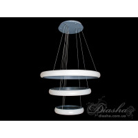 Подвесная светодиодная люстра кольца Diasha 8102-700+500+350GR dimmer