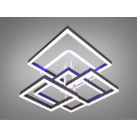 Стельова LED люстра смарт світильник з пультом, 145W, чорний Diasha 7001BKLED3colordimmer