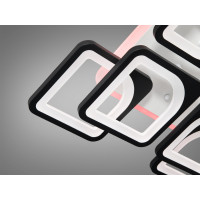 Люстра потолочная с пультом в зал  Diasha HS8060/4+4BK