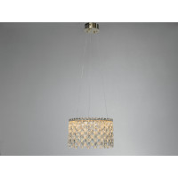 Світлодіодна підвісна люстра Diasha 52 Вт золото Diasha 582/400G