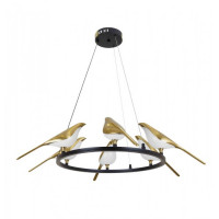 Люстра декоративная в зал  Levistella 918VP123-6 BRZ