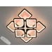 Люстра потолочная светодиодная с пультом Diasha S8060/4+4BK LED 3color dimmer