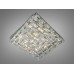 Люстра LED кришталева квадрат хром 82W пульт Diasha 7737/500x500CH