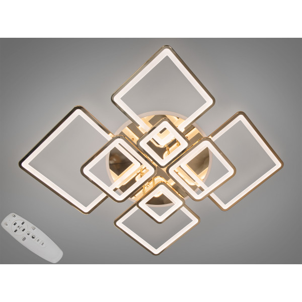 Сучасна LED люстра з пультом, диммером та підсвіткою, 225W, хром Diasha 8160/8GLED3colordimmer Сучасна LED люстра з пультом, диммером та підсвіткою, 225W, хром Diasha 8160/8GLED3colordimmer