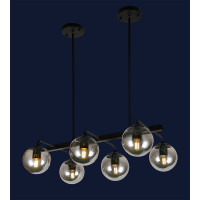 Люстра светильник молекула в стиле лофт Levistella 7528420-6 BK+BK
