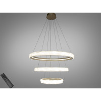 Кришталева світлодіодна люстра-підвіс, 60W Diasha 583-800+600+400G