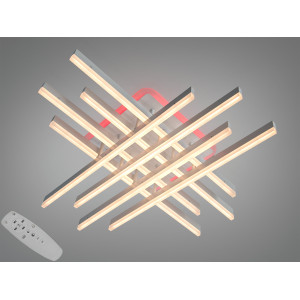 Стельова LED люстра біла 136 Вт пульт димер підсвітка Diasha 7012WHLED3colordimmer