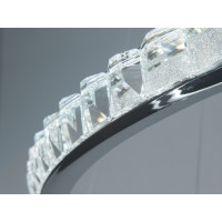 Підвісна LED люстра кільця біла 220 Вт 38-40 м² Diasha 66081/800+600+400CH