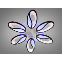 Потолочная светодиодная led люстра с пультом и подсветкой Diasha 8090/6BK LED 3color dimmer