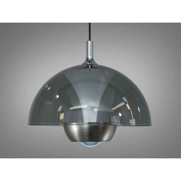 LED підвіс Diasha чорний хром димчасте скло 7 Вт Diasha QY-H1205SN+GY