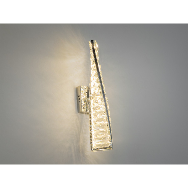 Унікальний настінний кришталевий LED світильник, 15W, золото Diasha 531/1B-400CH Унікальний настінний кришталевий LED світильник, 15W, золото Diasha 531/1B-400CH